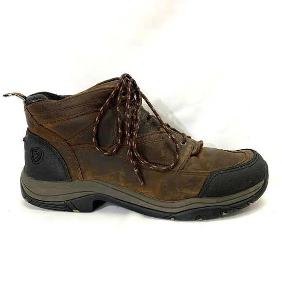 Ariat Terrain Hiking Boots Men’s Brown Waterproof Leather ATS Size US 13D - Picture 4 of 15